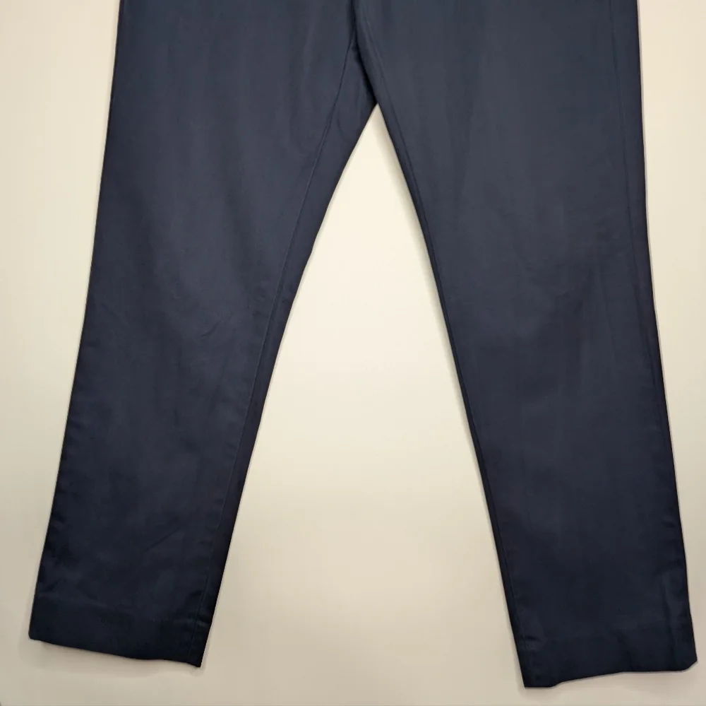 J. Crew Bowery Men's Slim Navy Blue Work Pants Slacks Size Waist 33 Length 30